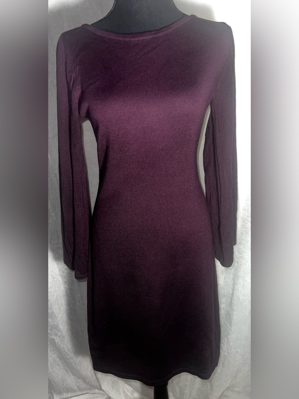 Calvin Klein Long sleeve sweater dress- flare slit sleeves